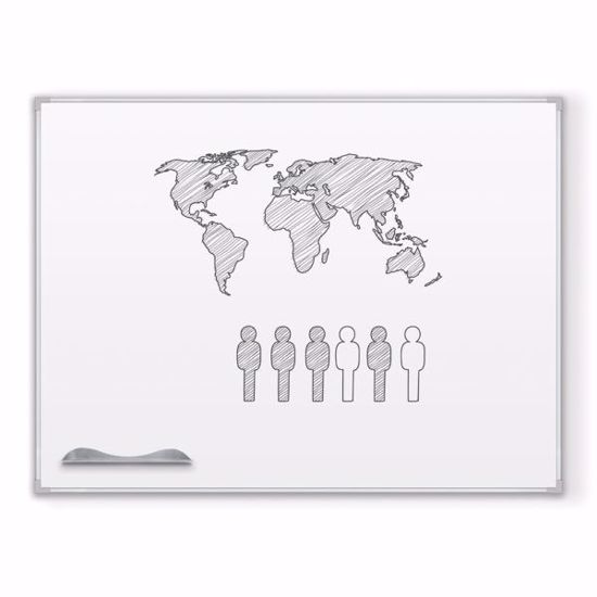 Picture of Ultra Trim - Porcelain Markerboard, Black - 4H x 6W