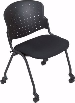 Picture of NESTING STACKING CHAIR (Black/Black uplstd seat) (2/carton) * (Priced as 2)