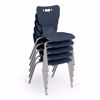 Picture of Hierarchy Cantilever School Chair, 5 Pack, 16" Height, Chrome Frame, Navy Shell