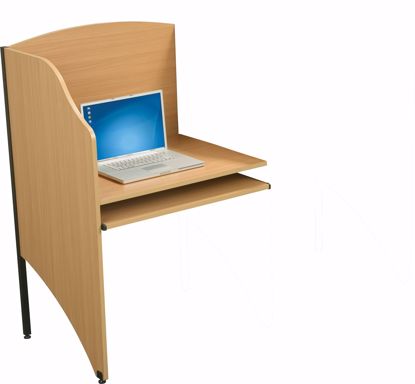 Picture of DELUXE 3/4" HPL ADD-A-CARREL (Teak)