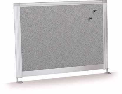 Picture of Desktop Privacy Panel - 21.5" Pebbles Vinyl Lt Quarry