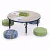 Picture of Activity Table - 48" Round - Amber Cherry Top Surface - Black Edgeband Addt'l Colors avail