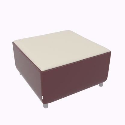 Picture of Armless Corner Ottoman-31Lx31Dx18H- 4 Legs, Glides, or Casters - Fomcore Linear Armless Series                                                                                                                                                                                                                                                                                                                  