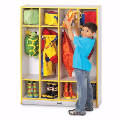 Picture of Rainbow Accents® 4 Section Coat Locker - Orange