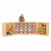 Picture of Jonti-Craft® 20 Cubbie-Tray Triple Fold-n-Lock - with Colored Trays