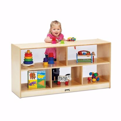 Picture of Jonti-Craft® Toddler Single Mobile Storage Unit - See-Thru Back