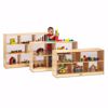 Picture of Jonti-Craft® Toddler Single Mobile Storage Unit - See-Thru Back