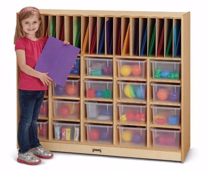 Picture of Jonti-Craft® Classroom Organizer - with Clear Cubbie-Trays