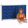 Picture of Rainbow Accents® 20 Cubbie-Tray Mobile Storage - without Trays - Blue