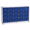 Picture of Rainbow Accents® 20 Cubbie-Tray Mobile Storage - with Trays - Navy