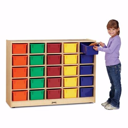 Picture of Jonti-Craft® 25 Cubbie-Tray Mobile Storage - without Trays