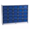 Picture of Rainbow Accents® 25 Cubbie-Tray Mobile Storage - without Trays - Navy