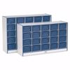 Picture of Rainbow Accents® 25 Cubbie-Tray Mobile Storage - without Trays - Navy