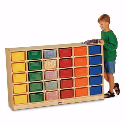 Picture of Jonti-Craft® 30 Cubbie-Tray Mobile Storage - without Trays