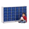 Picture of Rainbow Accents® 30 Cubbie-Tray Mobile Storage - without Trays - Blue