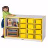 Picture of Rainbow Accents® Mobile Storage Island - with Trays - Yellow