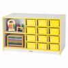 Picture of Rainbow Accents® Mobile Storage Island - with Trays - Black