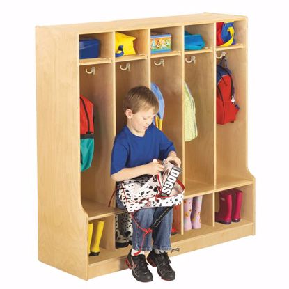 Picture of Jonti-Craft® 5 Section Coat Locker with Step