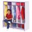 Picture of Rainbow Accents® 5 Section Coat Locker with Step - Navy