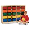 Picture of Jonti-Craft® E-Z Glide 25 Cubbie-Tray Mobile Storage - with Clear Trays