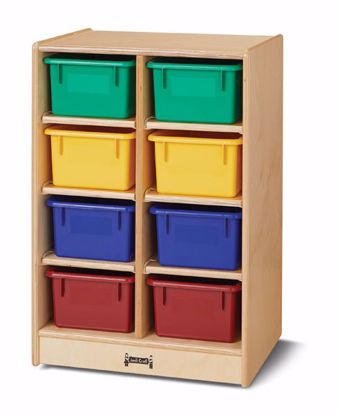 Picture of Jonti-Craft® 8 Cubbie-Tray Mobile Unit - with Colored Trays