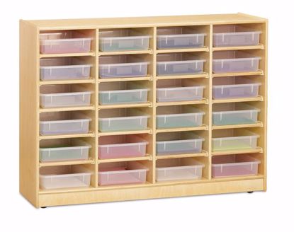 Picture of Jonti-Craft® 24 Paper-Tray Mobile Storage - with Clear Paper-Trays