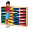 Picture of Jonti-Craft® 24 Paper-Tray Mobile Storage - with Clear Paper-Trays