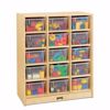 Picture of Jonti-Craft® 15 Cubbie-Tray Mobile Unit – with Colored Trays