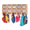 Picture of MapleWave® 10 Section Wall Mount Coat Locker - with Clear Cubbie-Trays