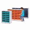 Picture of Rainbow Accents® 30 Paper-Tray Mobile Storage - with Paper-Trays - Blue