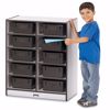 Picture of Rainbow Accents® 10 Tub Mobile Storage - without Tubs - Black