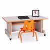 Picture of Rainbow Accents® Apollo Single Computer Desk - Blue