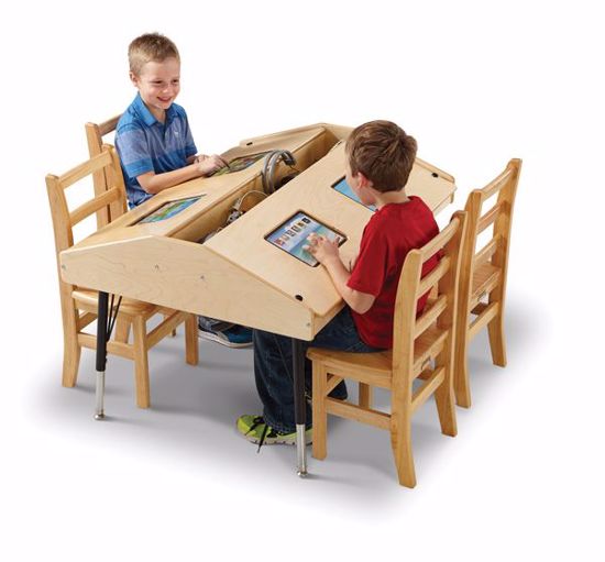 Picture of Jonti-Craft® Quad Tablet Table - Stationary