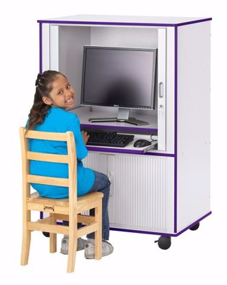 Picture of Rainbow Accents® Euro-Computer Cabinet - Blue
