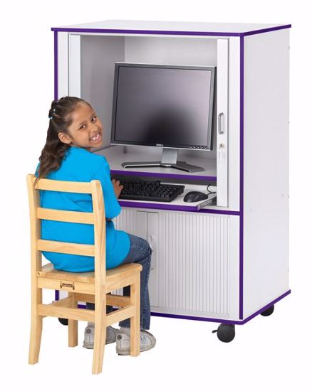 Picture of Rainbow Accents® Euro-Computer Cabinet - Teal