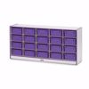 Picture of Rainbow Accents® 20 Tub Mobile Storage - with Tubs - Purple