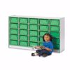 Picture of Rainbow Accents® 25 Tub Mobile Storage - without Tubs - Green