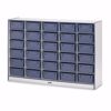 Picture of Rainbow Accents® 30 Tub Mobile Storage - without Tubs - Blue