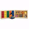 Picture of Jonti-Craft® E-Z Glide 20 Cubbie-Tray Fold-n-Lock - with Clear Trays