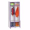 Picture of Rainbow Accents® 2 Section Coat Locker with Step - Blue