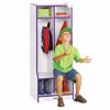 Picture of Rainbow Accents® 2 Section Coat Locker with Step - Blue