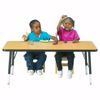 Picture of Berries® Rectangle Activity Table - 24" X 48", A-height - Gray/Yellow/Yellow