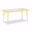 Picture of Berries® Rectangle Activity Table - 24" X 48", E-height - Gray/Yellow/Yellow