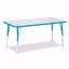 Picture of Berries® Rectangle Activity Table - 30" X 60", A-height - Gray/Teal/Teal