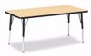 Picture of Berries® Rectangle Activity Table - 30" X 60", A-height - Maple/Black/Black