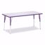 Picture of Berries® Rectangle Activity Table - 30" X 72", A-height - Gray/Purple/Purple