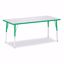 Picture of Berries® Rectangle Activity Table - 30" X 72", A-height - Gray/Green/Green
