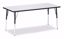 Picture of Berries® Rectangle Activity Table - 30" X 72", A-height - Gray/Black/Black