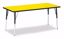 Picture of Berries® Rectangle Activity Table - 30" X 72", A-height - Yellow/Black/Black