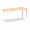 Picture of Berries® Rectangle Activity Table - 30" X 72", A-height - Maple/Maple/Camel